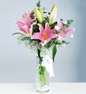 Pink Lilies