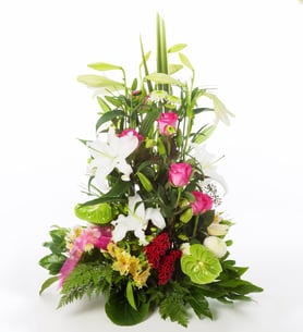 Centro flor en altura