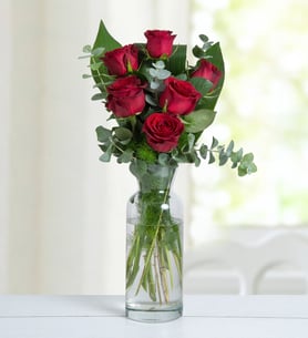 6 Rosas rojas - Pasión de amor