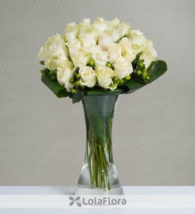 50 White Roses