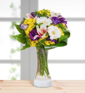 Lilies, Gerberas, Lisianthus and Daisies - Symphony of Colors
