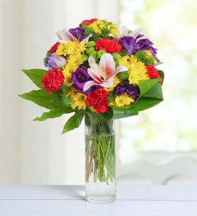 Carnations, Lilies, Lisianthus and Daisies - Summer Breeze