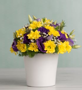 Lisianthus and Daisies