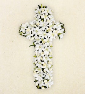 Ángel cruz floral