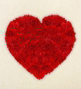 Forever Heart Shaped Funeral Flowers