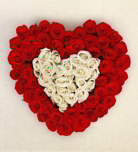 Eternal Love Heart Shaped Funeral Flowers