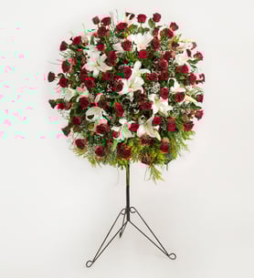 Floral Sphere - Roses and Lilies