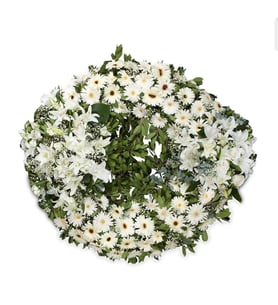 Daisies and Lilies Wreath