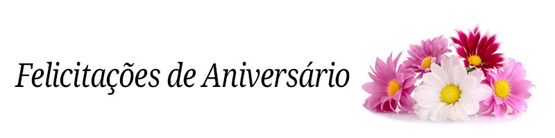 Felicitações de Aniversário